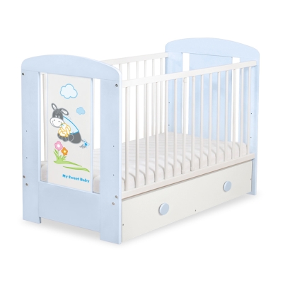 Babybed  met Lade 120x60 cm - Donkey Luca MAXI Ezel Luca