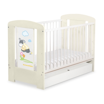 Babybed  met Lade 120x60 cm - Donkey Luca STANDARD Ezel Luca