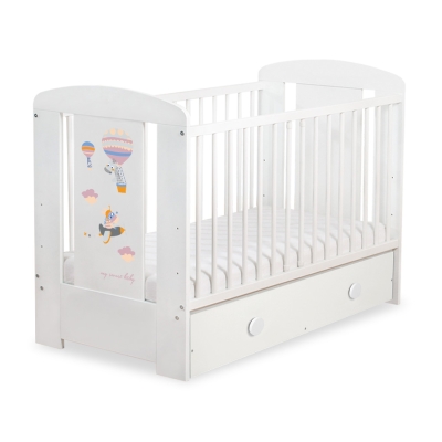 Babybed met Lade 120x60 cm - Happy balloons MAXI
