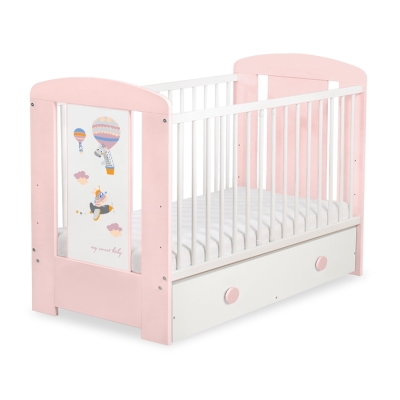 Babybed met Lade 120x60 cm - Happy balloons MAXI