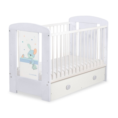 Babybed met Lade 120x60 cm - Happy balloons MAXI