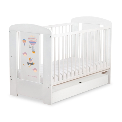 Babybed met Lade 120x60 cm - Happy balloons STANDARD