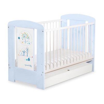 Babybed met Lade 120x60 cm - Happy balloons STANDARD