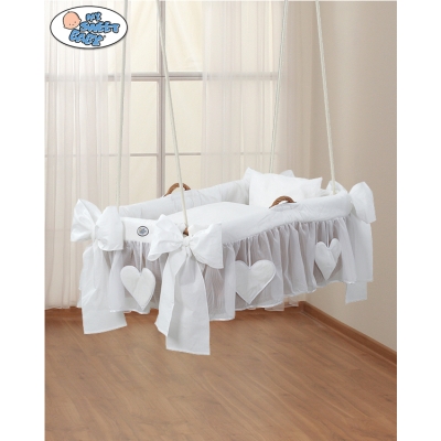 Rieten Hangwieg voor baby's Wit