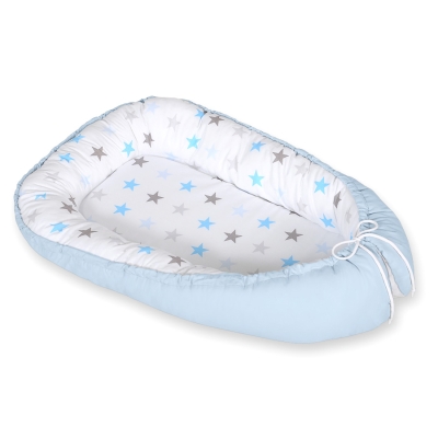 Babynest Grijs Blauw Sterren