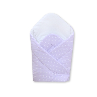 Babynest met versteviging - Harten Purper Polkaprikker