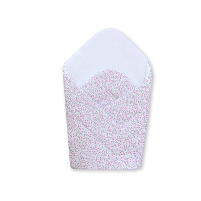 Babynest met versteviging - Harten Roze Bloemenweide Bloemen