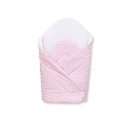 Babynest met versteviging - Harten Roze Geruit