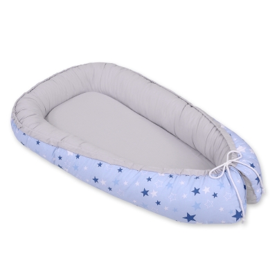Babynestje Blauw Grijs Sterren