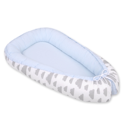 Babynestje Grijs Blauw Wolken