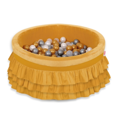 Ballenbak Minky Geel