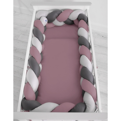 Bedbumper vlecht voor ledikant 360 cm