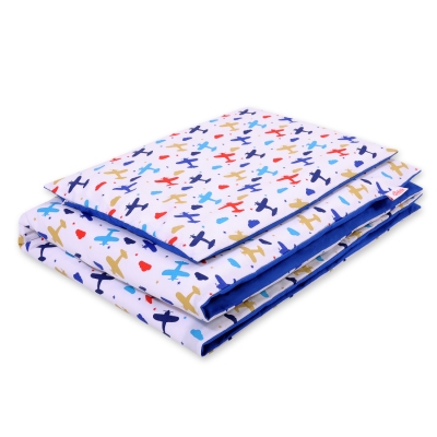 Beddengoed 2 dele 140x200 Junior Donkerblauw Vlieg