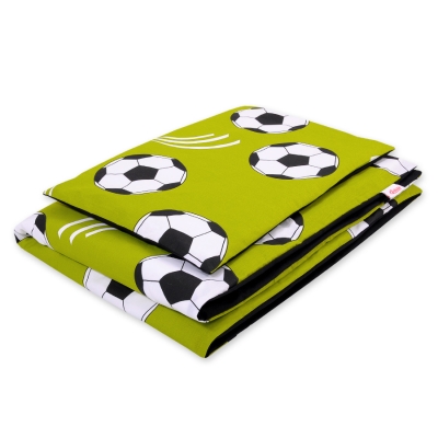 Beddengoed 2 dele 140x200 Junior Groen Voetbal