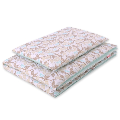 Beddengoed 2 delen 100x135 Mini Beige Blad