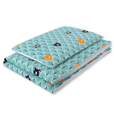 Beddengoed 2 delen 100x135 Mini Mint Bomen