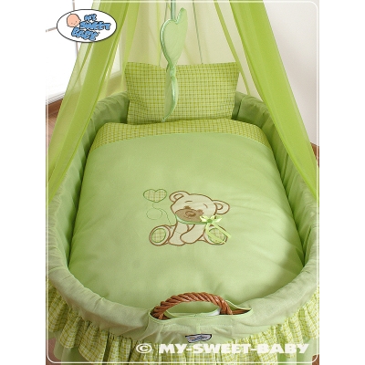 Beddengoed 2 st voor Babymand / Rieten Kribbe