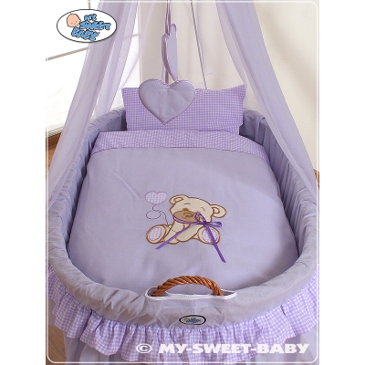 Beddengoed 2 st voor Babymand / Rieten Kribbe