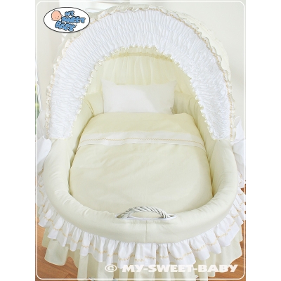 Beddengoed 2 st voor Babymand / Rieten Kribbe