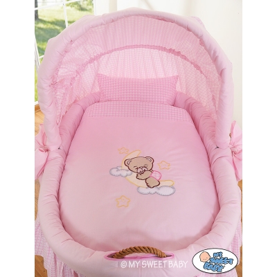 Beddengoed 2 st voor Babymand / Rieten Kribbe