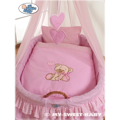 Beddengoed 2 st voor Babymand / Rieten Wieg