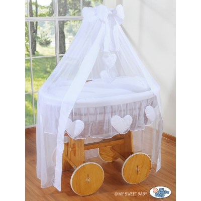 Beddengoed - 4 Delen voor Babymand / Rieten Babybed