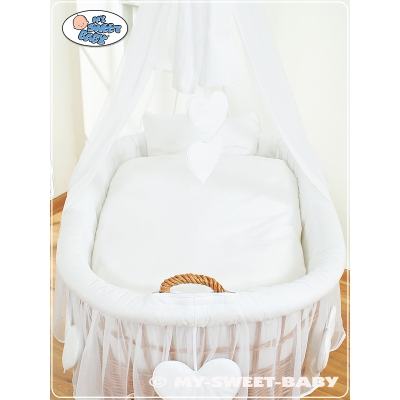 Beddengoed - 4 Delen voor Babymand / Rieten Babybed