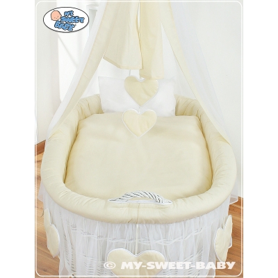 Beddengoed - 4 Delen voor Babymand / Rieten Babybed