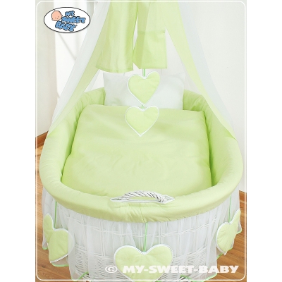 Beddengoed - 4 Delen voor Babymand / Rieten Babybed