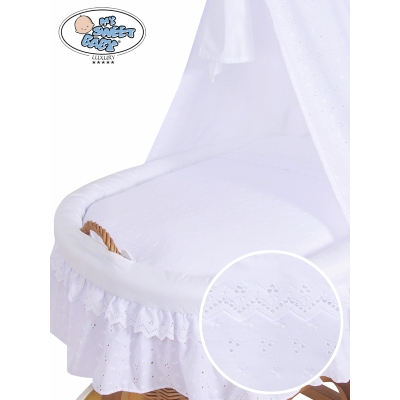 Beddengoed - 4 Delen voor Babymand / Rieten Babybed Charlotte