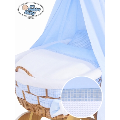 Beddengoed - 4 Delen voor Babymand / Rieten Babybed Isabella