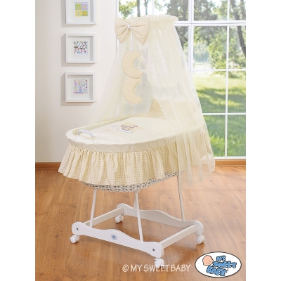Beddengoed - Hemeltje voor Babymand / Rieten Babybed