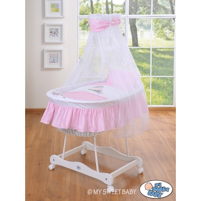 Beddengoed - Hemeltje voor Babymand / Rieten Babybed