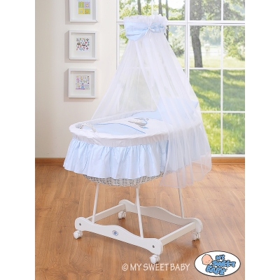 Beddengoed - Hemeltje voor Babymand / Rieten Babybed