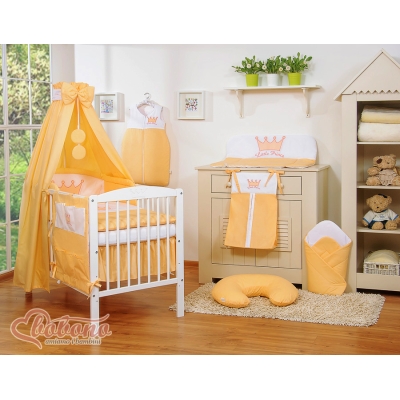 Beddengoed voor Babybed 11 st met Hemeltje -  Perzik Little Prince Princess