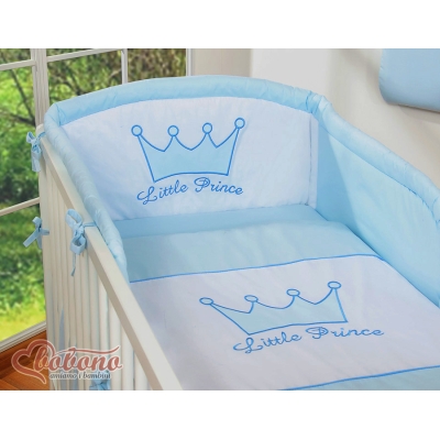 Beddengoed voor Babybed 2 st -  Blauw Little Prince Princess