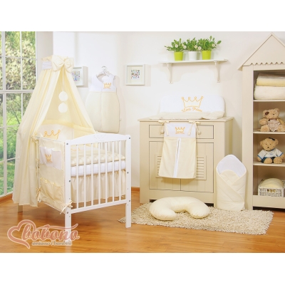 Beddengoed voor Kinderbed 11 st met Hemeltje -  Ivoor Little Prince Princess