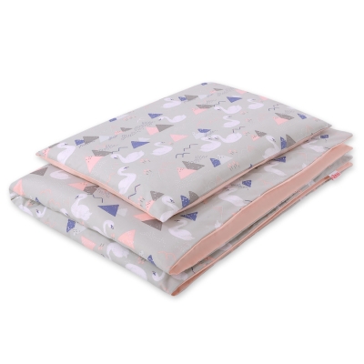 Beddengoed voor Kinderbed  2 delen 100x135 Mini Grijs Zwanen
