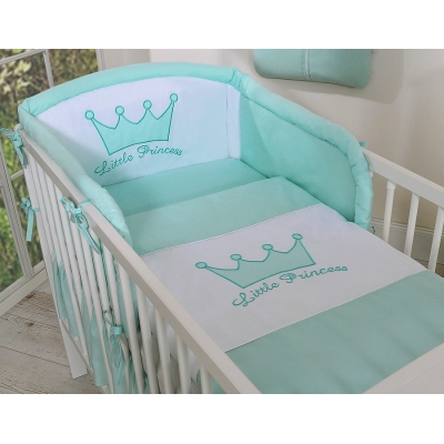 Beddengoed voor Kinderbed 2 st -  Mint Little Prince Princess