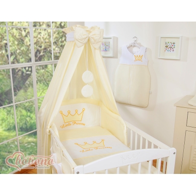 Beddengoed voor Kinderbed 5 st met Hemeltje -  Ivoor Little Prince Princess