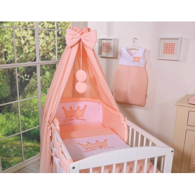 Beddengoed voor Kinderbed 7 st met Hemeltje -  Poederroze Little Prince Princess