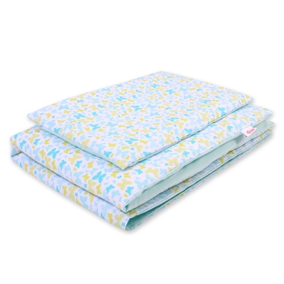 Beddengoed voor Ledikant 2 dele 140x200 Junior Blauw Vlinders