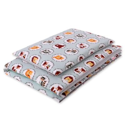 Beddengoed voor Ledikant 2 dele 140x200 Junior Mint Kleine Dieren