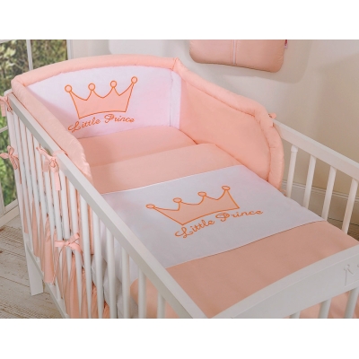 Beddengoed voor Ledikant 2 st -  Poederroze Little Prince Princess