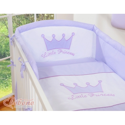 Beddengoed voor Ledikant 3 st -  Purper Little Prince Princess