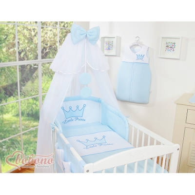 Beddengoed voor Ledikant 5 st met Klamboe -  Blauw Little Prince Princess