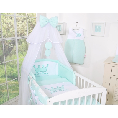 Beddengoed voor Ledikant 5 st met Klamboe -  Mint Little Prince Princess