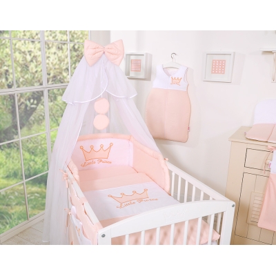 Beddengoed voor Ledikant 5 st met Klamboe -  Poederroze Little Prince Princess