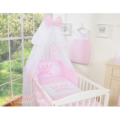 Beddengoed voor Ledikant 5 st met Klamboe -  Roze Little Prince Princess