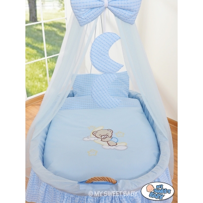 Beddengoed voor Rieten Baby Wieg 2 st